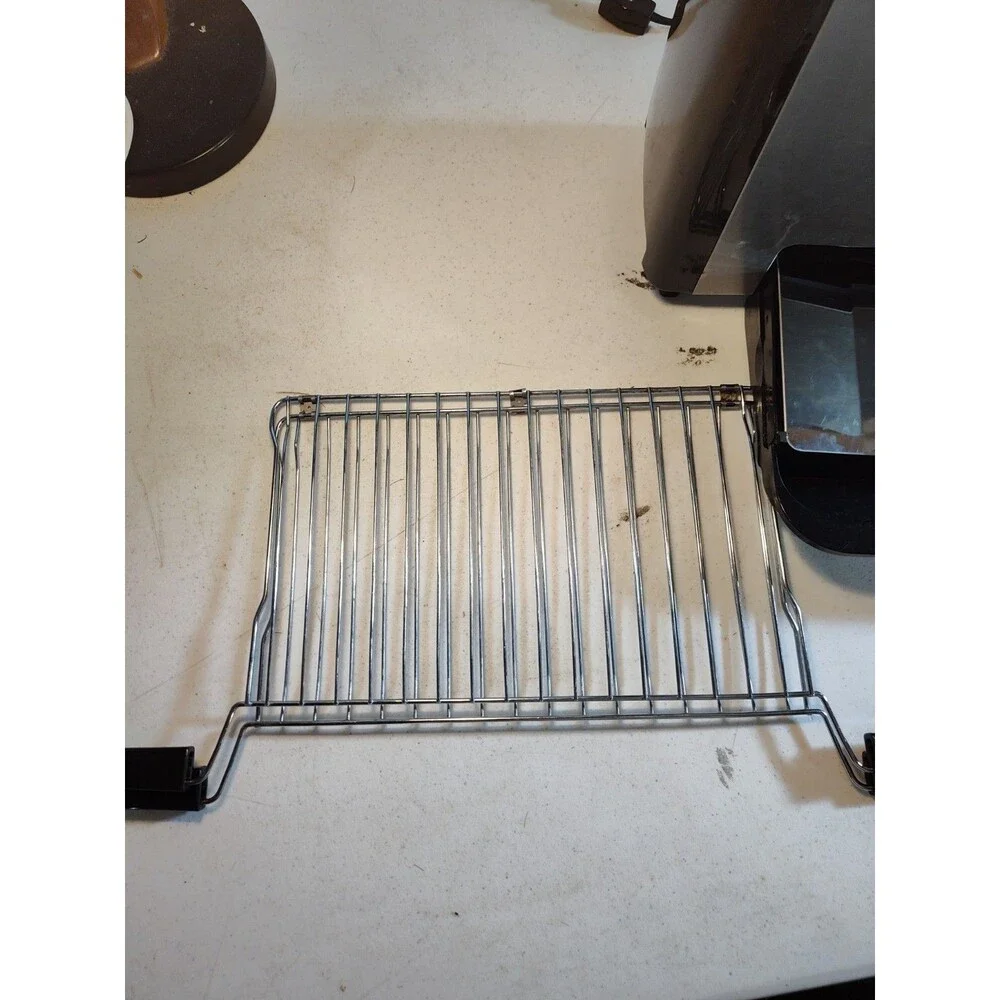 Ronco Ready Grill Indoor Cooking used RG1001BLDRM ss/black w/ basket B-2 (1102)